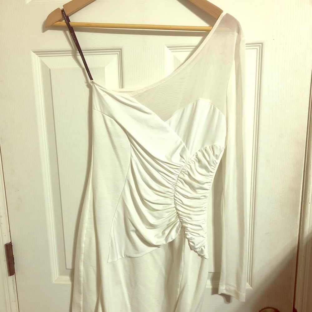 One shoulder fitted BeBe dress